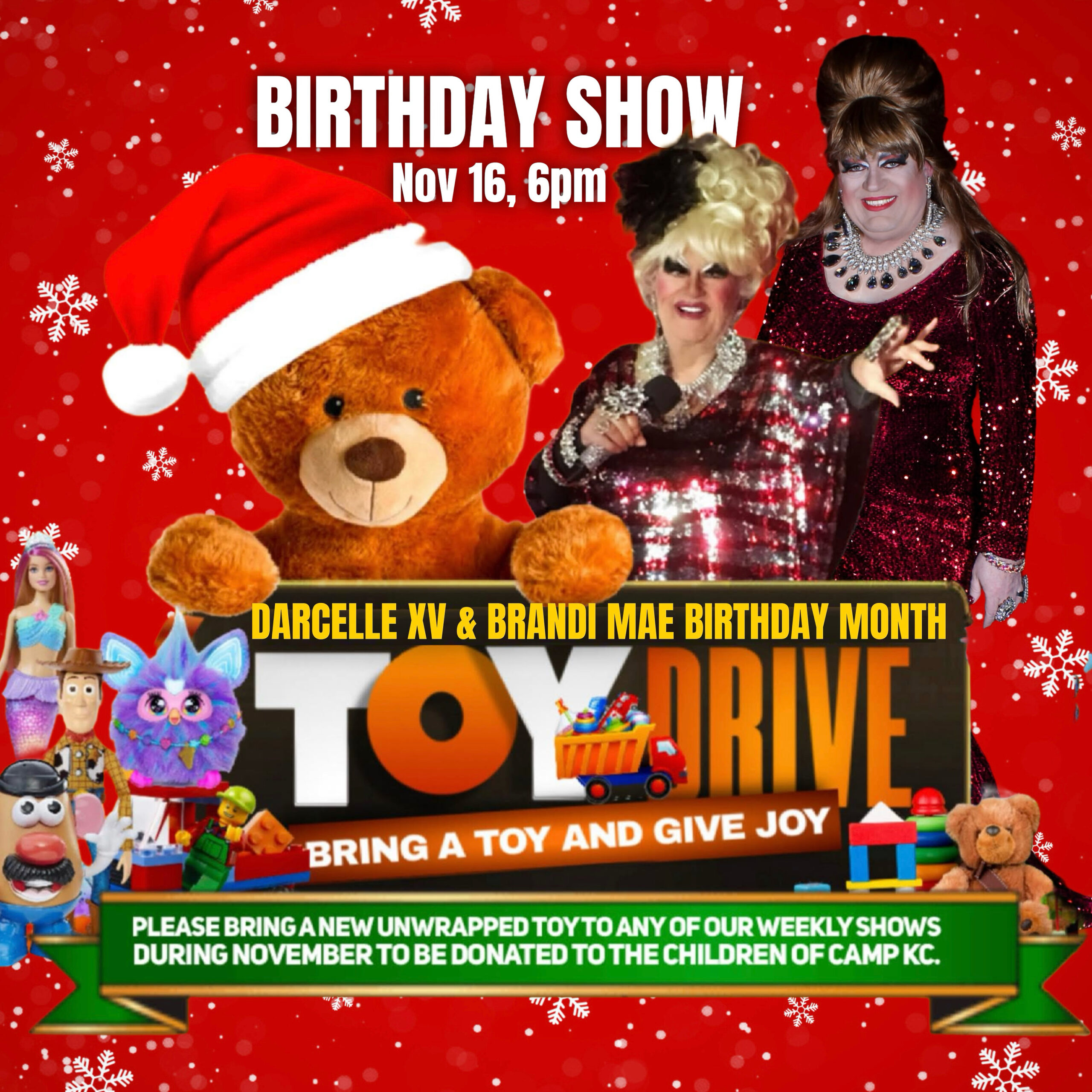 🚂DARCELLE XV & BRADI MAE’S TOY DRIVE 🧸