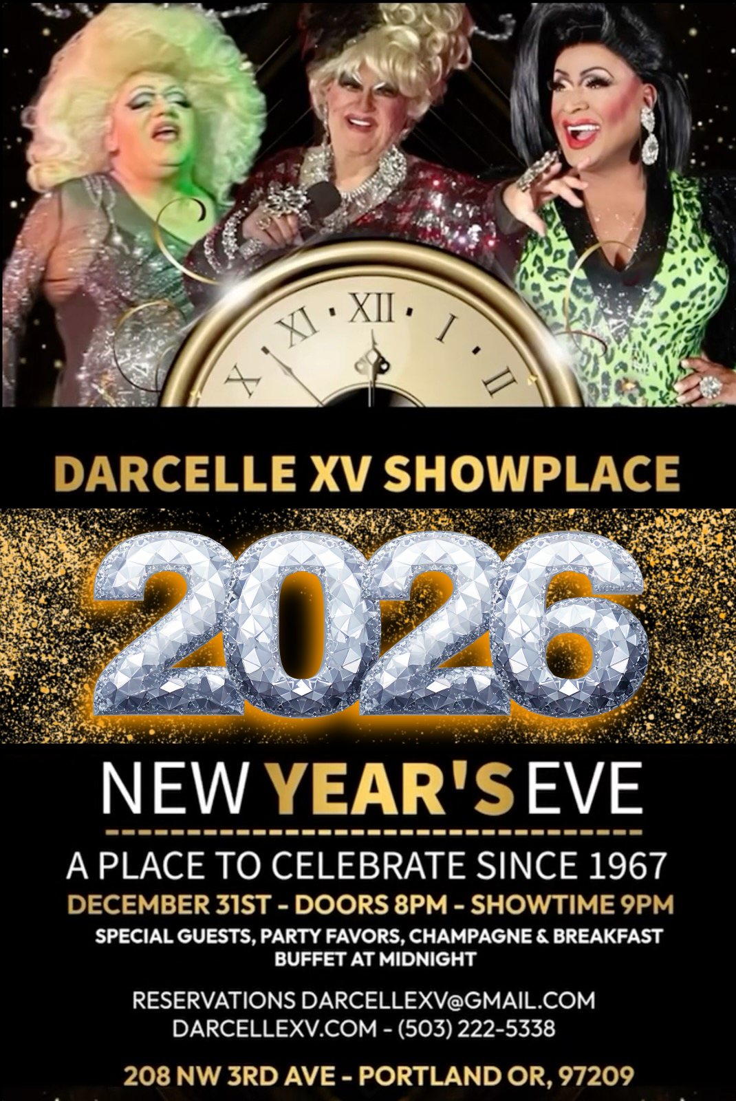 Darcelle XV & Co.’s New Year’s Eve Party